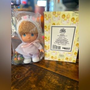 PRECIOUS MOMENTS BABIES BOY IN BUNNY SUIT DOLL NEVER OPENED